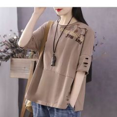 t恤女短袖韩版宽松学生打底衫时尚女式女士上衣2022春夏装新款女装半袖